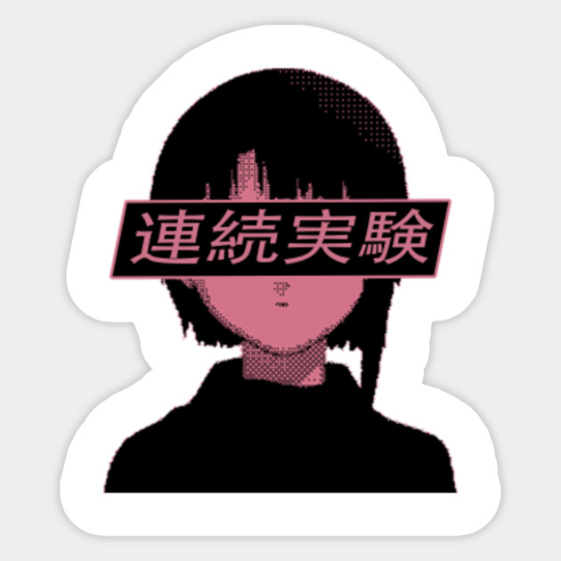 lain sad japanese anime aesthetic aesthetic sticker